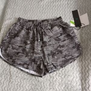 Gray Camo Women's Athletic Shorts